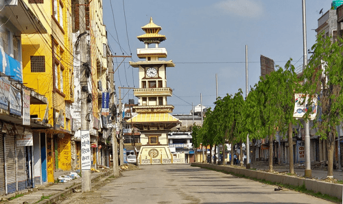 वीरगञ्जको घण्टाघरको घडी पुनः चल्न थाल्यो