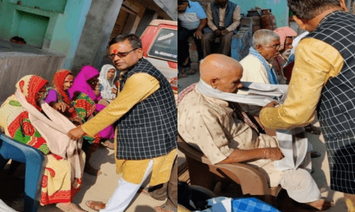 जन्मदिनमा नेता साहको जेष्ठ नागरिकलाई सम्मान