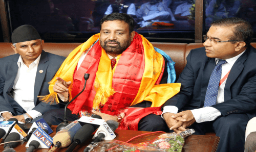नेपाली काँग्रेसको सभापतिमा बिमलेन्द्र नीधिको उम्मेदवारी घोषणा