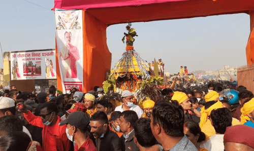 विवाहपँचमी मेला हेर्न जनकपुरमा ओर्लियो जनसागर
