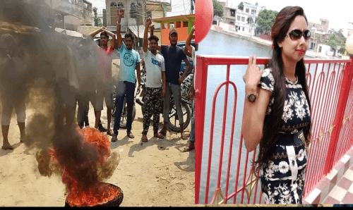 जनकपुरः उपमेयरकी छोरीलाई टिकट दिएपछि गर्मीमा टायर बालेर प्रदर्शन