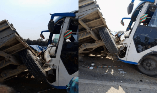 जनकपुरः स्पीडमा आउँदै गरेको ट्रयाक्टर र बस जुध्यो, चालक अस्पताल भर्ना !
