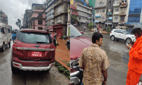 यातायात मन्त्रीकै गाडी ट्राफिक कारवाहीमा, तिरायो जरिवाना