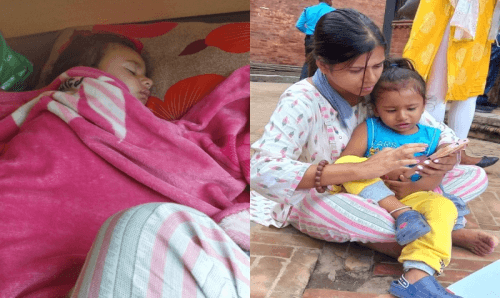 २ महिनादेखि २४ सै घण्टा रुन्छिन कुमारी आमा 'निहारिका', पीडा सुन्दैनन काठमान्डौँ !