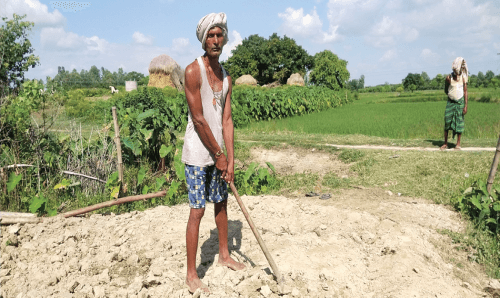 जनकपुरः साहुको ऋण तिर्न नसक्दा ३५ बर्षदेखि बँधुवा मजदुर