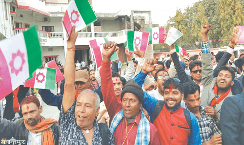लोसपाका नेता शरदसिँह डा. सिके राउतसँग जनमतमा प्रवेश