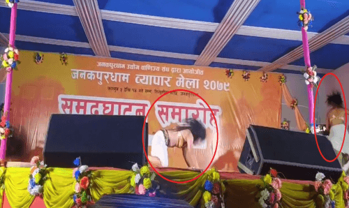 जिल्ला प्रहरी कार्यालयकै अगाडी छाडा ओरकेष्ट्रा, निन्द्रामा धनुषाका प्रशासन