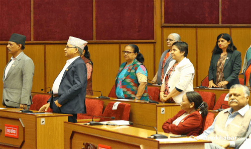 राष्ट्रिय सभामा आज पनि एमालेको अवरोध, प्रधानमन्त्रीको राजिनामा माग