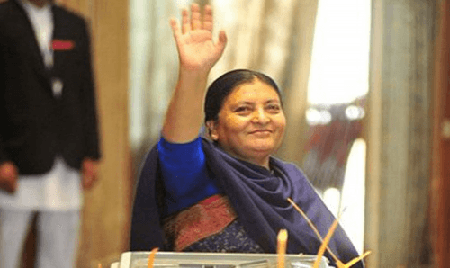 भोली धनुषा आउँदै पूर्व राष्ट्रपति भण्डारी