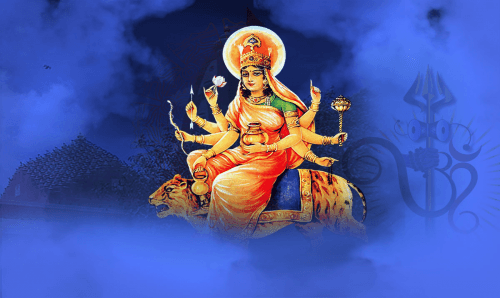 देवी दुर्गाको चौथो रुप माता कुष्माण्डाको पूजा गरिँदै