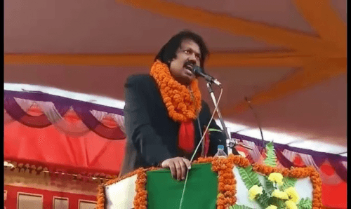 धनुषाधाममा डा. सिके राउतको आमसभा