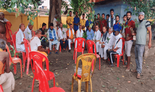 नेविसंघको अगुवाईमा धनौजीमा वृहत विरुवारोपण