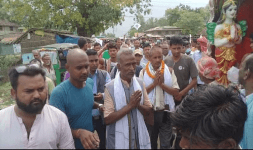 कमला नगरपालिकामा काँग्रेसको घरदैलोमा जनसागर