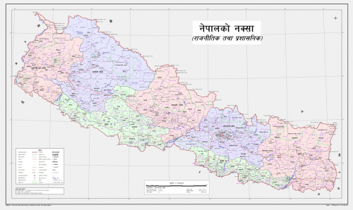 नेपालको नयाँ नक्सा सार्वजनिक