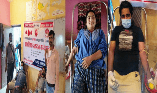 समाज परिवर्तन नेपालको आयोजनामा ६१ जनाले रगत दिए