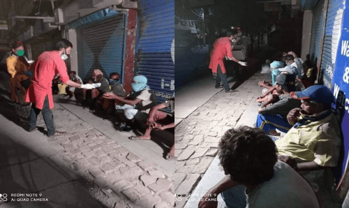 हरेकदिन ३०० बढी भोकालाई खाना खुवाउँदै विराटनगरका युवाहरु
