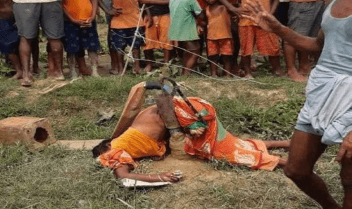 चापाकलमा करेन्ट लागेर एक महिलाको मृत्यू