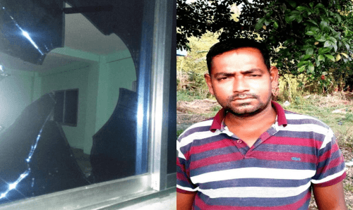 धनुषाको एक विद्यालयमा तोडफोड
