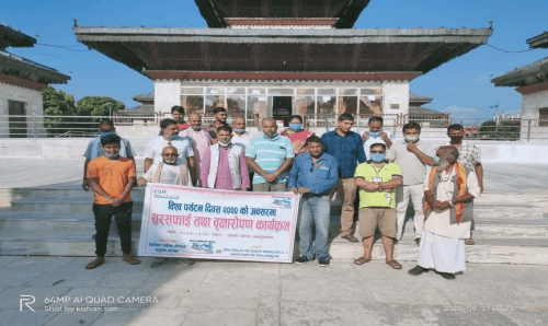 जनकपुरको पर्यटन स्थलहरुमा  सरसफाई तथा बृक्षारोपन