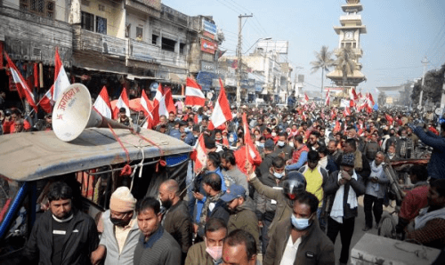आज  नेपाली काँग्रेस स्थानीय तहको वडा-वडा तताउँदै