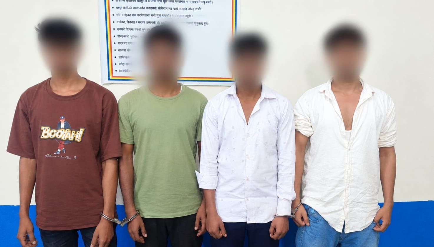 आरोपित चार जना युवकहरु