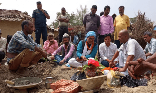 सांसद अरगरियाको कोषबाट सामुदायिक भवन बन्दै