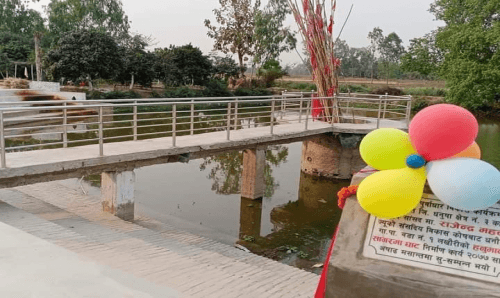 धनुषाको धनौजीमा ५० लाखको घाट निर्माण