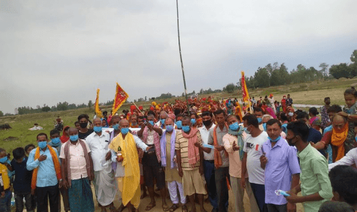धनुषाको पर्वतामा पर्वतेश्वरनाथ महादेव मन्दिर निर्माण