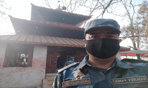 सशस्त्र प्रहरी बेश लहानमा ईन्चार्ज भएर आए डिएसपी पाण्डे