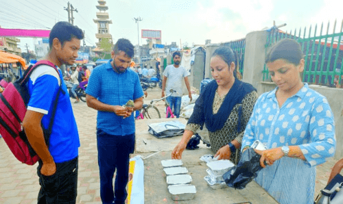 वीरगँजमा मात्र ५ रुपैयाँमा खाना
