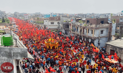 भगवामय वीरगँज, लाखौँ सनातनीको रथयात्रा