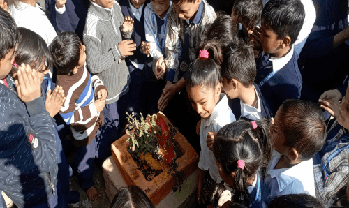 जनकपुरमा विश्व हिन्दु परिषद र मोडर्न, युरेका स्कूलले पनि मनाए 'तुलसी पूजन दिवस', क्रिसमसलाई बायकट्ट