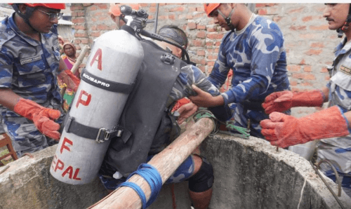 इनार सफा गर्ने क्रममा पुरुषको मृत्यू, सशस्त्र प्रहरीले ४० मिटरभित्र इनारबाट निकाल्यो लास