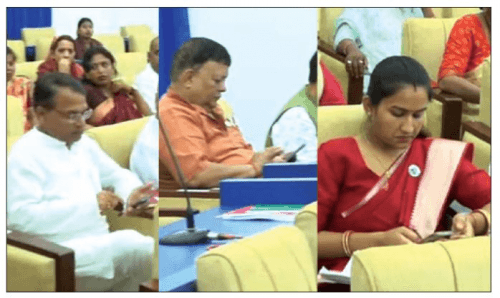 मधेश प्रदेशका साँसदहरु मोबाईलमै व्यस्त भएपछि सभामुखको रुलिँग