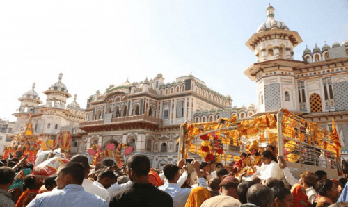 जनकपुरमा भोली विवाहपँचमी, आईपुगे लाखौँ श्रद्धालु