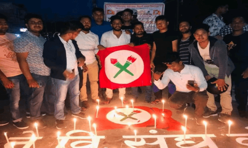 नेवि संघको ५०औं स्थापना दिवसको अवसरमा चितवनमा दिप प्रज्वलन