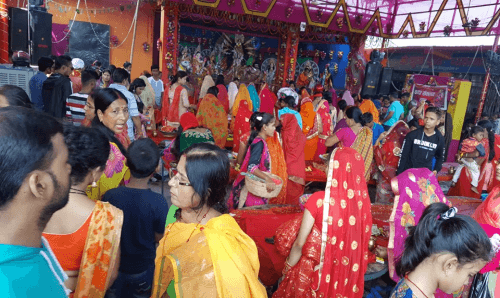 आज महानवमी, दुर्गा भवानीको पूजा गरिँदै, मन्दिरमा भीड