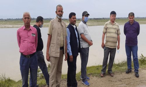 कमला नदीको त्रासले आसा मारेका गाउँलेहरु सिडिओ पुगेपछि हर्षित