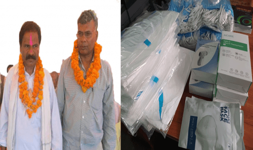 पूर्वमन्त्री मातृकाद्धारा शहिदनगरलाई स्वास्थ्य समाग्री सहयोग