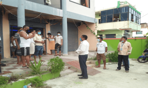 मिर्चैयाका मेयर यादवद्वारा क्वारेन्टाइन अनुगमन, कर्मचारीलाई यस्तो निर्देशन
