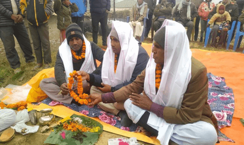 धनुषाको पर्वातामा हनुमान मन्दिर बन्दै